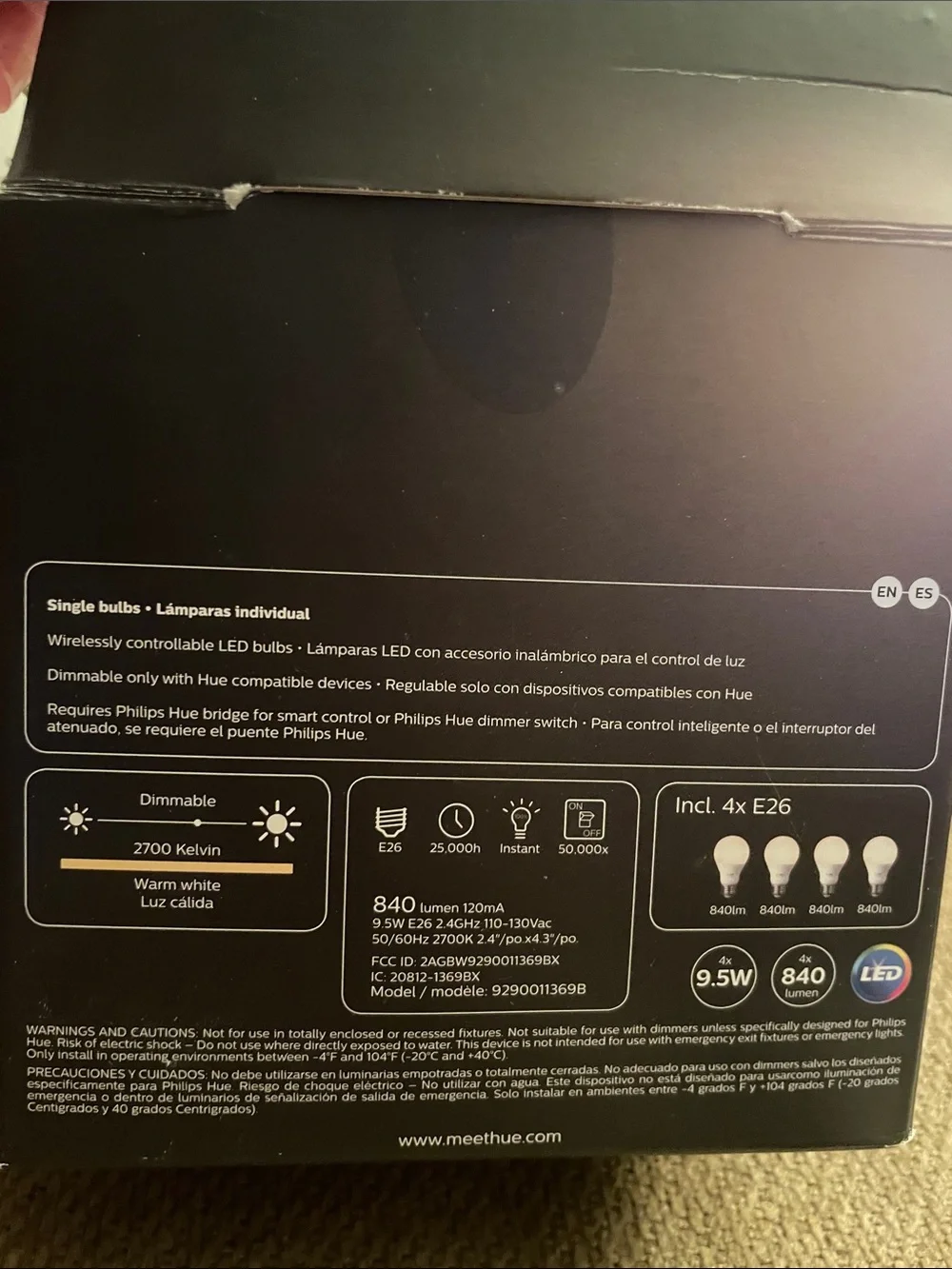 Philips White Smart LED Bulbs with White Bridge Hub